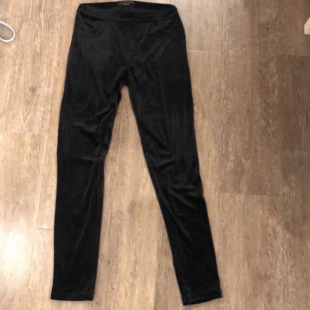 Black Velvet Leggings
